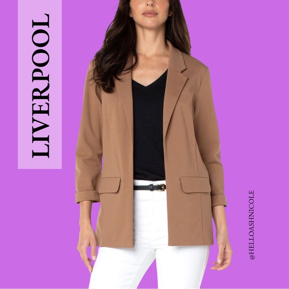 Liverpool Jackets & Blazers - Women's Liverpool Los Angeles Boyfriend Blazer M
